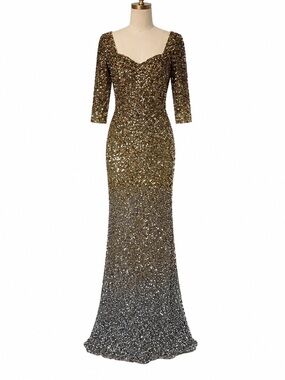 theia gold sequin dress | Dresses | Theia Coral Crepe V Neck Off Shoulder A Line Formal Gown Size 2 Cocktail dresses